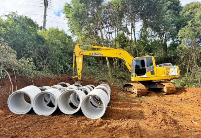 Construção da nova rótula da Honorino Moro já está em andamento
